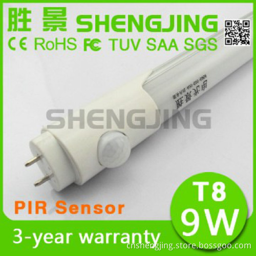 IR senor t8 tube light led infra-red sensor tube 8 9w